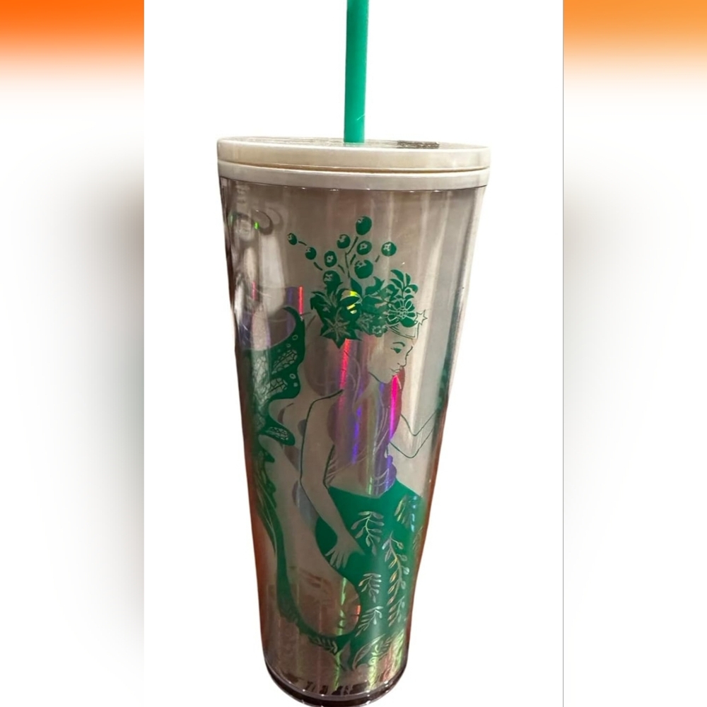 2022 Holiday Starbucks Mermaid Siren Venti 24oz Tumbler with Straw